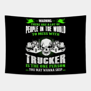 Warning there are a lot of people in the world to mess with truck Tapestry