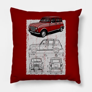 The super cool French classic car Pillow