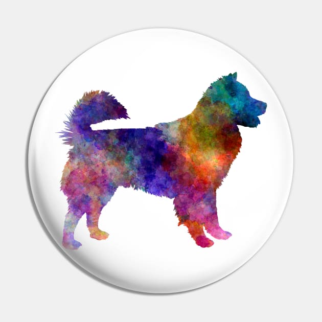 Thai Bangkaew Dog in watercolor Pin by PaulrommerArt