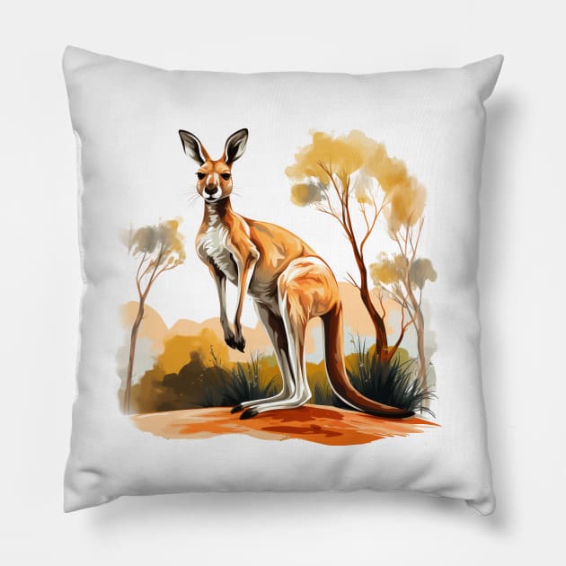 Cute Kangaroo Pillow by zooleisurelife