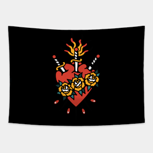 Sacred heart rose Tapestry