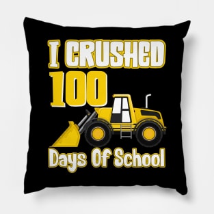 100 Days of School Monster Truck 100th Day of School Boys Pillow