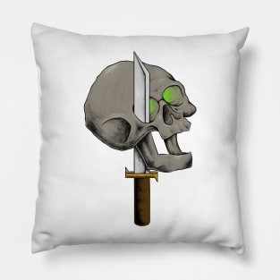 Toothless skull and knife Pillow