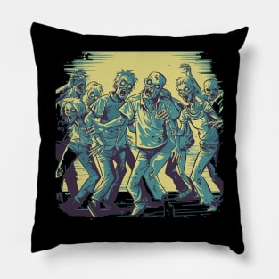 Dancing Zombies - Creepy Zombie Motif Pillow