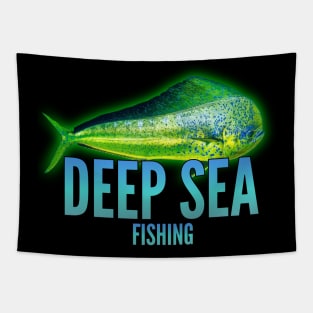 Deep sea fishing designs Tapestry