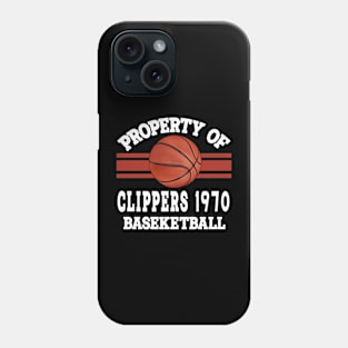 Proud Name Clippers Graphic Property Vintage Basketball Phone Case