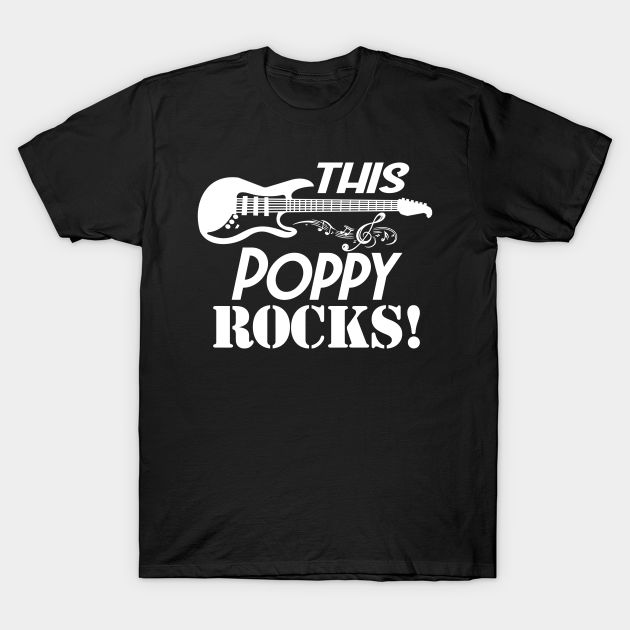 Discover Mens This Grandpa Rocks T Shirt - Guitar Rock n Roll Funny Gift Poppy - Mens This Grandpa Rocks - T-Shirt