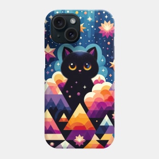 Sparkling Cat Cute Cat Tee Phone Case