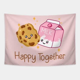 Happy Milk and Cookie Tapestry