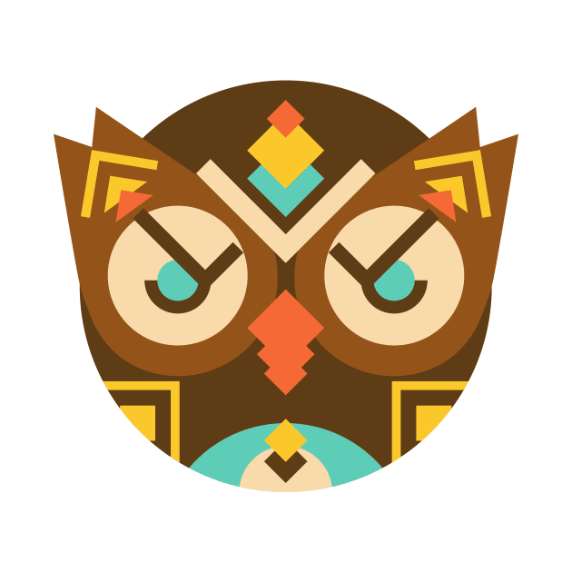 Tribal Ethnic Owl by Digster