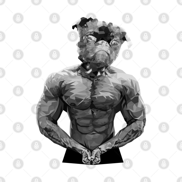 Pug Bodybuilding - Fitness by bubble_designer