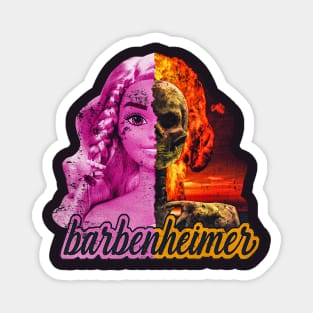 barbie x oppenheimer 2023 barbenheimar Magnet