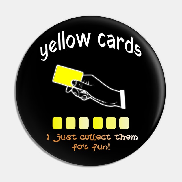 yellow cards, I collect them for fun! Design Pin by YeaLove