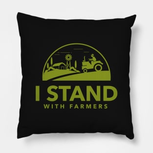 I Stand With Farmers Pillow