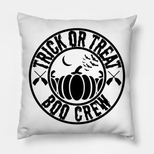 Trick or Treat Boo Crew Halloween Pillow