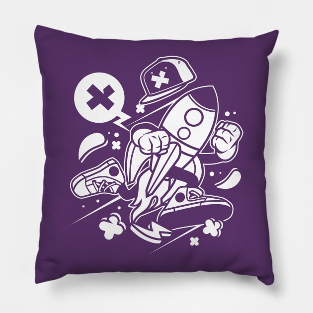 Rocket Man Pillow by Superfunky