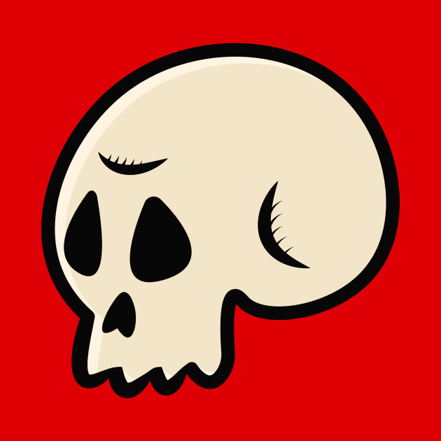 SKELETON HEAD - HALLOWEEN DESIGN by Movielovermax