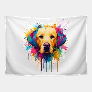 Golden Retriever Dog Multicolored Tapestry