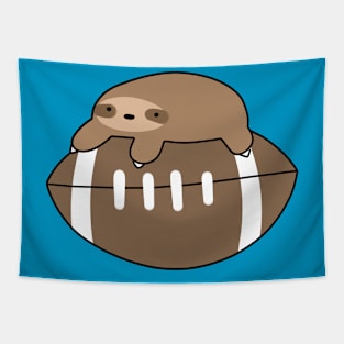 Little Sloth and Football Tapestry