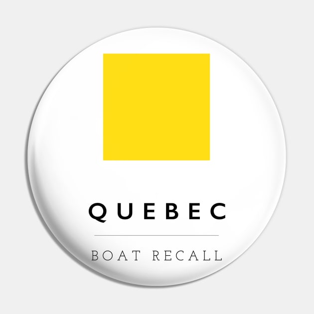 Quebec: ICS Flag Semaphore Pin by calebfaires
