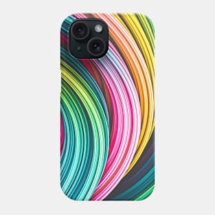 Colorful Abstract Art Strands. Phone Case