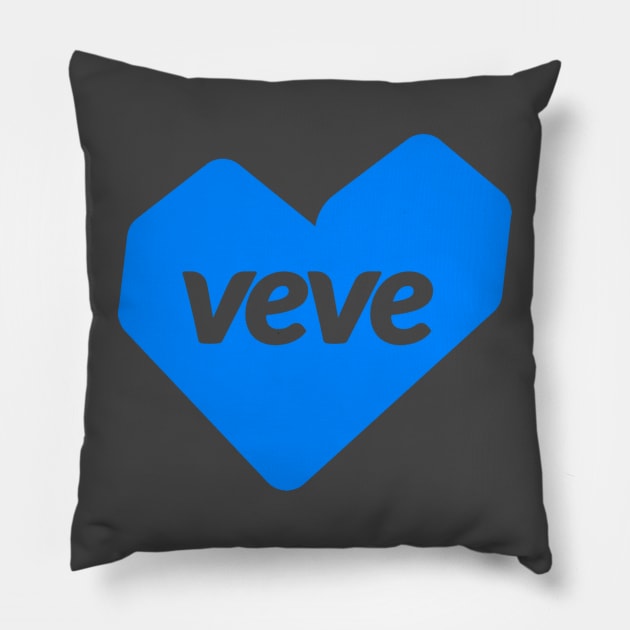 VeVe Collectible New Heart Logo 2023 Pillow by info@dopositive.co.uk