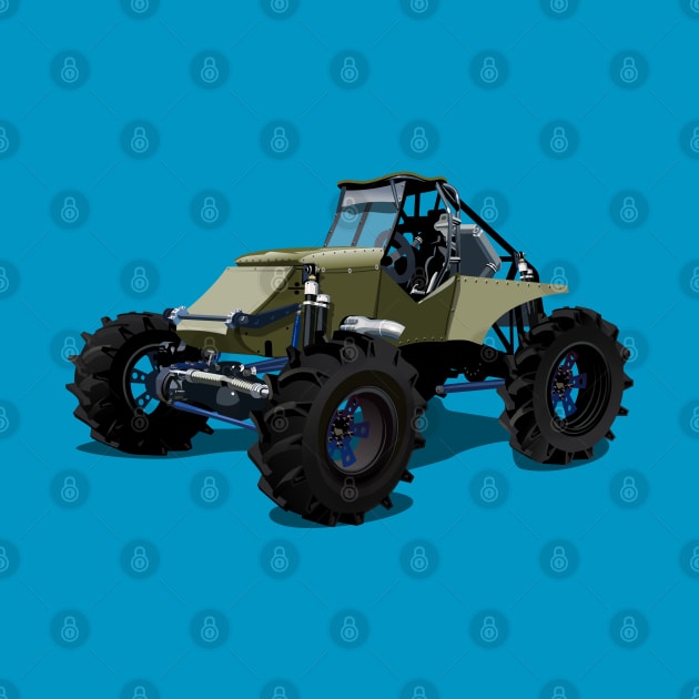 Cartoon monster truck by Mechanik