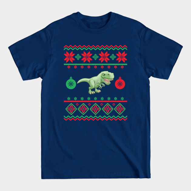 Disover t-rex ugly christmas sweater - T Rex Ugly Christmas Sweater - T-Shirt