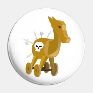Trojan horse - not so seriously illustrated Pin