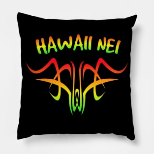 Hawai'i nei t-shirt design Pillow