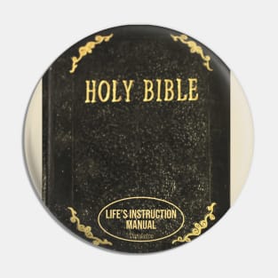 Holy Bible Life's Instruction Manual Translation Religious Pin