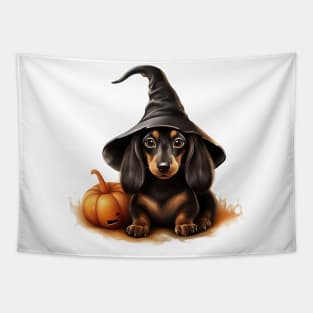 Halloween Dachshund Dog #2 Tapestry