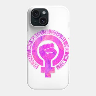 Women's Rights Pink Slogan Painting Phone Case