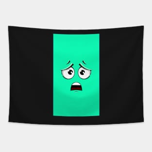 Cute shocked face Tapestry