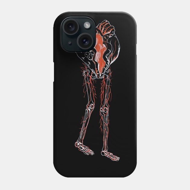 Clam Going for a Stroll Phone Case by RaLiz