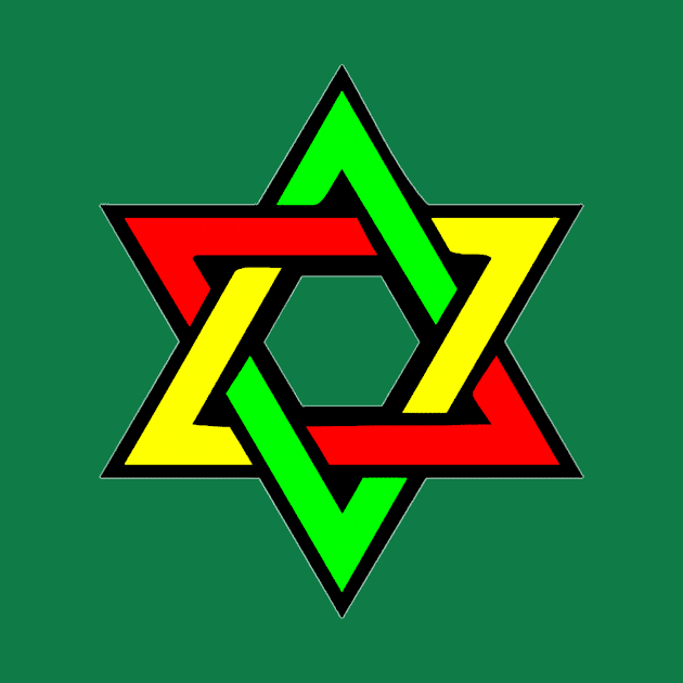 Reggae: Star of David by phlowTees