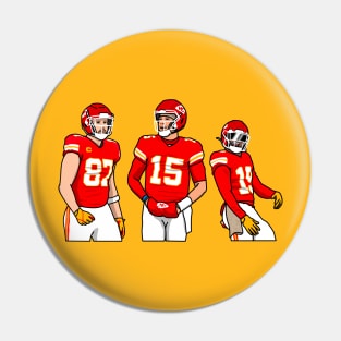 trio of kansas Pin