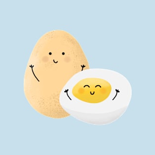 Cute Little Happy Boiled Eggs T-Shirt