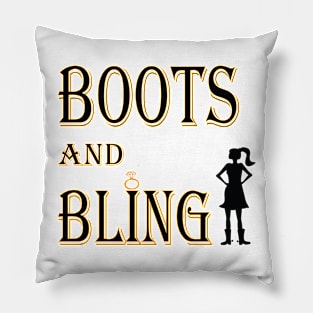 Boots and Bling Pillow