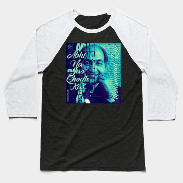 Mohammad rafi design - Singer - Baseball T-Shirt | TeePublic