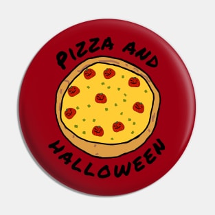 Pizza and Halloween Horror Food Pin