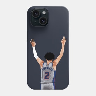 Cade Cunningham Vector Celebration Grey Qiangy Phone Case