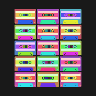 Retro Pop Art Cassette Tapes T-Shirt