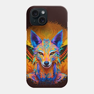 Coyote The Trickster (1.1) - Trippy Psychedelic Canis Phone Case