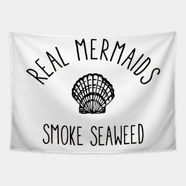 Mermaids Smoke Seaweed Tapestry by piggiespearlswork