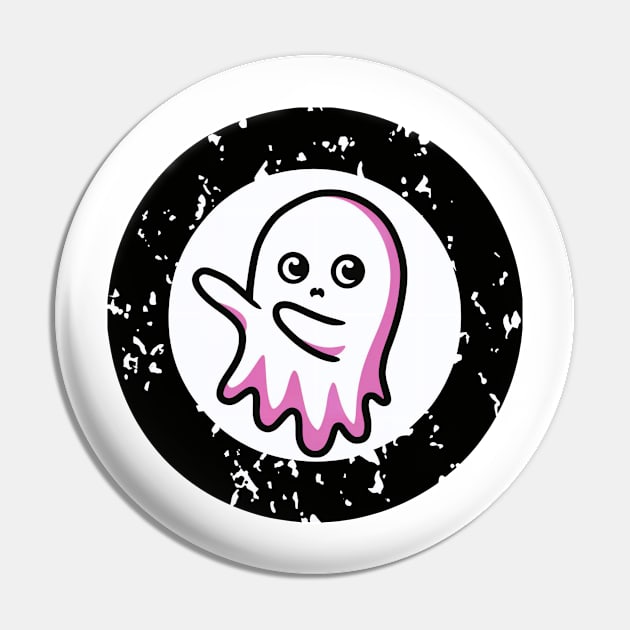 Nervously Dancing Ghost Pin by C.Note