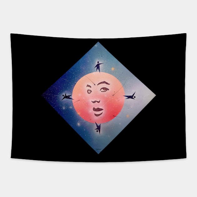 Kozmik Thang! Series: "WorldMind" Tapestry by AME_Studios