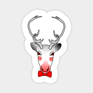 reindeer games ditsy Magnet