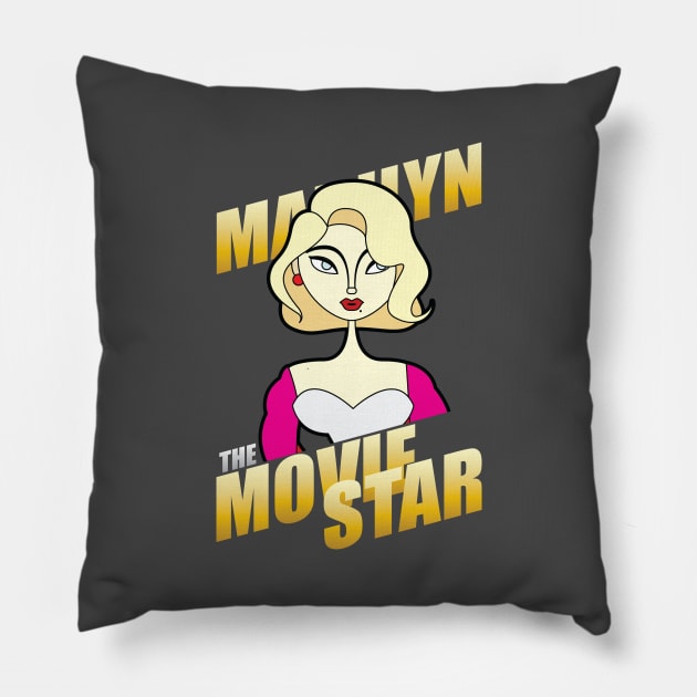 The Movie Star Pillow by Tooniefied