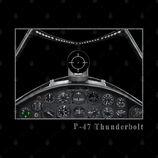 Cockpit Instruments P-47 fighter aircraft WW2 by Jose Luiz Filho